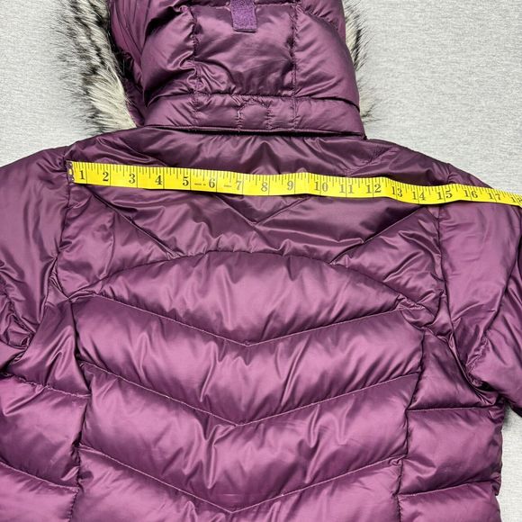 Columbia 550 Duck Down Faux Fur Hooded Jacket Puffer Womens XS EUC - Picture 8 of 10
